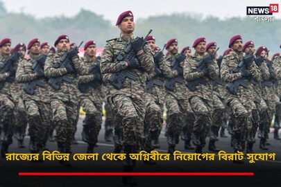 রাজ্যের বিভিন্ন জেলা থেকে অগ্নিবীরে নিয়োগের বিরাট সুযোগ