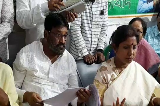 সাংসদ আবু তাহের খান ও মুর্শিদাবাদের তৃণমূল জেলা সভাপতি শাঁওনি সিংহ রায়৷