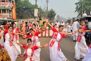 ‘এসো হে বৈশাখ’, নাচে গানে বর্ষবরণে মাতল বেলদাবাসী 
