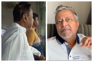 শনিবার দিল্লি বিমানবন্দরে ফেরার অপেক্ষায় মুকুল রায়৷ 