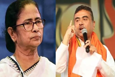 মমতা বন্দ্যোপাধ্যায় ও শুভেন্দু অধিকারী