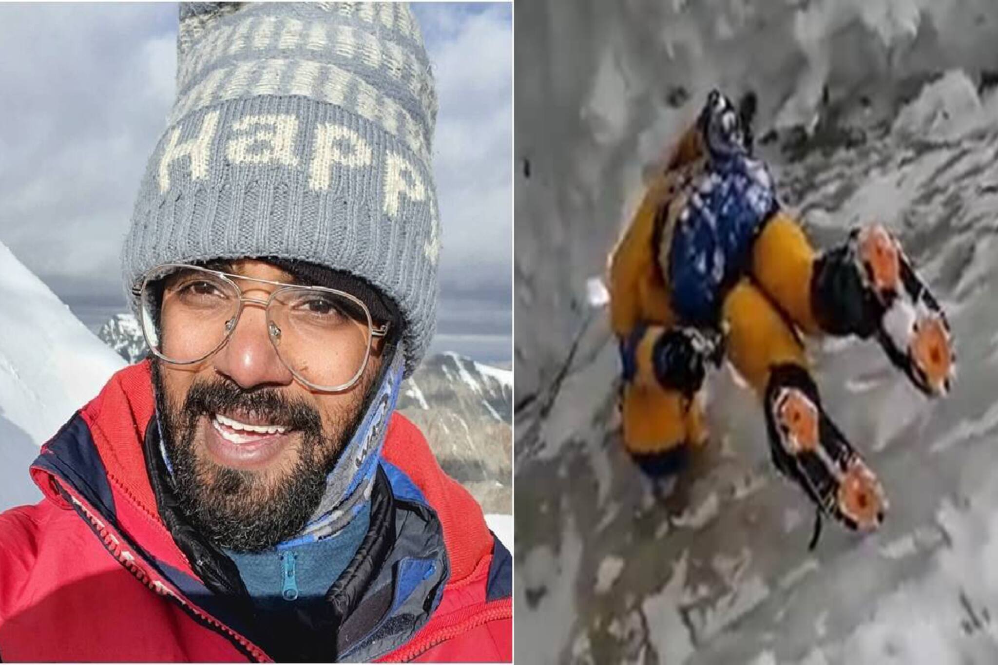 ভিডিও দেখলে বুক শুকিয়ে যাবে! হিমবাহের গভীর ফাটলে ঝুলছেন পরবর্তীরোহী... তারপর