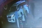 গাড়ির জানলা থেকে পর পর গুলি,রূদ্ধশ্বাস দু' মিনিট! রাজু ঝা খুনের সিসিটিভি ফু