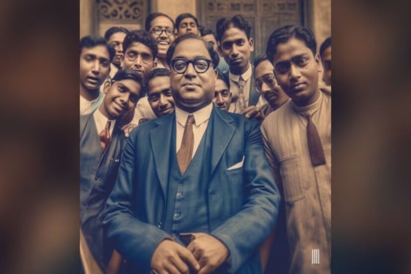  ড: বি আর আম্বেদকর: নতুন প্রজন্মের কাছে তিনি অনুপ্রেরণা৷ তাই ড: বি আর আম্বেদকরের ছবি ছাত্রদের সঙ্গে৷ ইমেজ ক্রেডিট: জিও জন মুল্লোর