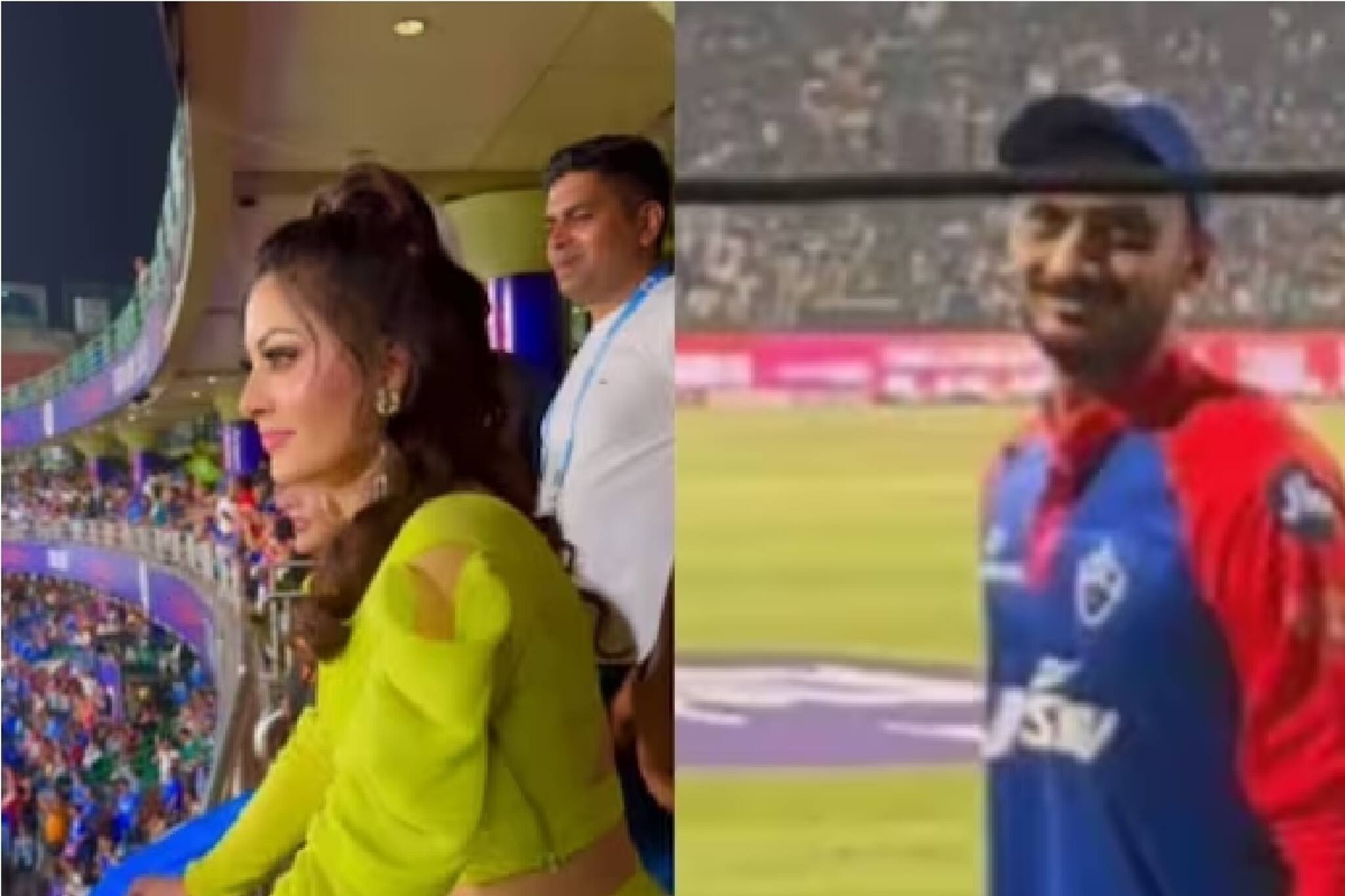 বৌদি এসেছে বৌদি! দিল্লি ম্যাচে উর্বশীকে নিয়ে তোলপাড়, অক্ষর প্যাটেল যা করলেন