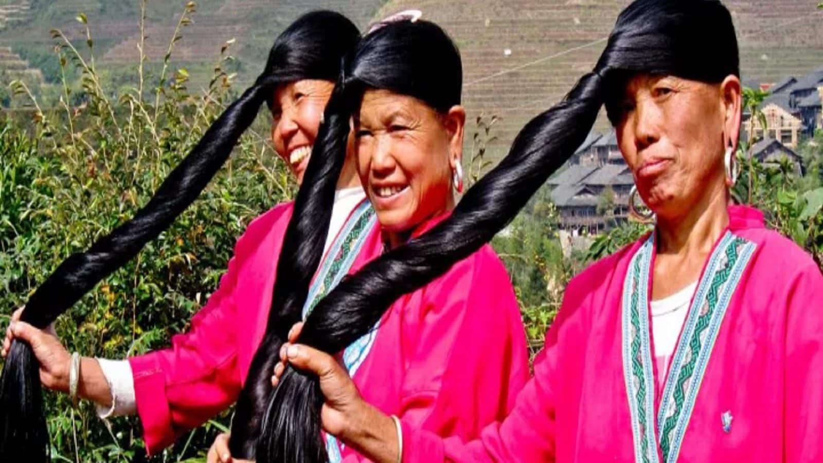 Longest Hair Village The girls of this mountain village cut their