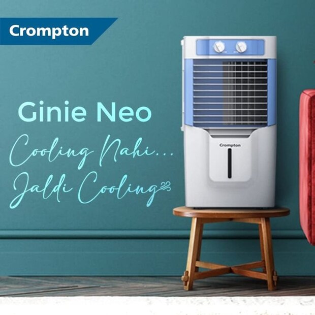 Crompton Ginie Neo - ক্রম্পটনের এই ছোট ব্যক্তিগত এয়ার কুলারের দাম ৩৪৯০ টাকা। এটির জল ধারণের ক্ষমতা ১০ লিটার। এটি ৫ ফুট পর্যন্ত ঠান্ডা বাতাস দিতে পারে।