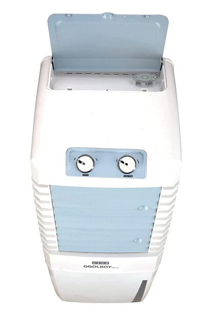 USHA 12 L Room/Personal Air Cooler - ঊষার এই পার্সোনাল কুলারটি বেশ কমপ্যাক্ট এবং দরকারি। এর বাতাস ৪ ফুট পর্যন্ত যায় এবং ১২ লিটারের একটি ট্যাঙ্ক রয়েছে এতে। এটি ফ্লিপকার্ট থেকে ৩৯৯৬ টাকায় কেনা যাবে।