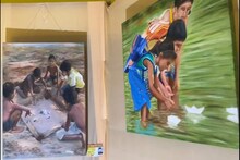 চিত্র প্রদর্শনীর হাত ধরে ফিরল শৈশবের ফেলে আসা স্মৃতি