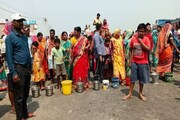 পানীয় জলের দাবিতে পথ অবরোধ! আটকে রাজ্যের মন্ত্রীর গাড়ি