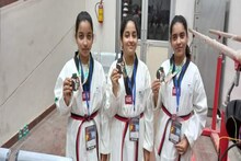 নজিরবিহীন!হুবহু এক চেহারা,জাতীয় চ্যাম্পিয়নশিপে ট্রিপলেট গার্লের নজরকাড়া সাফল্য