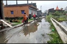 কালবৈশাখীতে জলমগ্ন পানাগড়ের বিশ্বকর্মা পাড়া