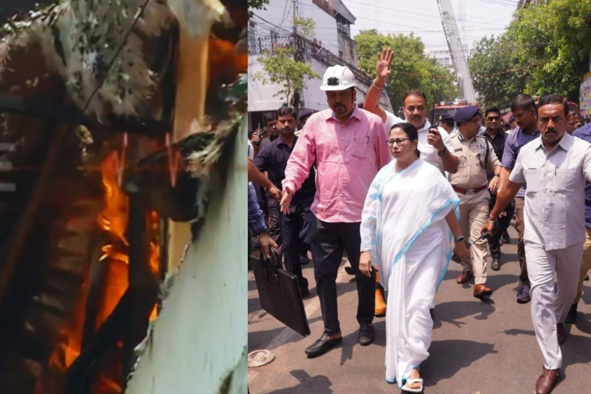 রাজভবনের কাছে বহুতলে বিধ্বংসী আগুন! ঘটনাস্থল পরিদর্শনে মুখ্যমন্ত্রী