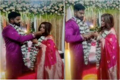 ফুলশয্যাতেও রংমিলান্তি! মালাবদল থেকে মিষ্টিমুখ, সুদীপ্তা-সৌম্যর রোম্যান্টিক ছবি দেখেছেন, না হলেই বড় মিস