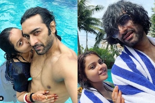 পুলের জলে শরীর ডুবিয়ে মত্ত অন্তরঙ্গতায়, বরকে কাছে টেনে আদরে ভরালেন বঙ্গতনয়া, ছবি দেখেছেন?