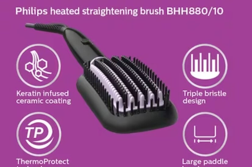 IKONIC GLAM ALL IN ONE TITANIUM HAIR STRAIGHTENER -  এটি Amazon থেকে ২৪৪৮ টাকায় কেনা যাবে৷ এই স্ট্রেটনারটি সামঞ্জস্যযোগ্য তাপমাত্রা নিয়ন্ত্রণ ফিচার যুক্ত। একই সঙ্গে এটিতে একটি আরামদায়ক নন-স্লিপ হ্যান্ডেলও পাওয়া যায়।