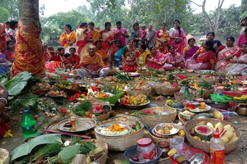 জামাইয়ের মঙ্গলই নয়, সন্তানদের মঙ্গল কামনায় একত্রে হন নাজিরপুর গ্রামের বাসিন্দারা