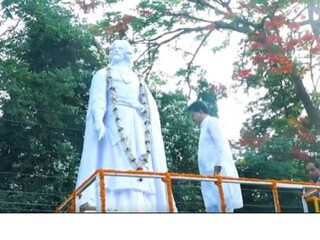 আগরতলার রবীন্দ্রকাননে  প্রভাতী কবি প্রণাম অনুষ্ঠান