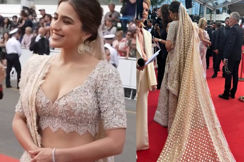 অল্প মেক আপ এবং মানানসই গয়না সারার সাজকে আরও সুন্দর করে তোলে। কানে দুল, হাতে ব্রেসলেট, এক প্রকার আড়ম্বরহীন ভাবেই সেজে ওঠেন অভিনেত্রী।
