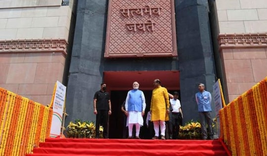 উদ্বোধনের অপেক্ষায় নতুন সংসদ ভবন৷ ফাইল ছবি