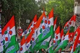 পুলিশের গাড়ির সামনে শুয়ে পড়লেন তৃণমূল নেতা, শেষে যা হল