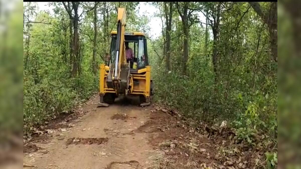 Pathashree road to reach tourist spot Deul Park is being constructed new under ...