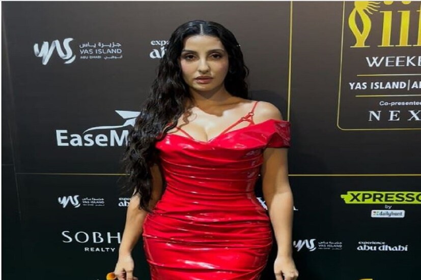 International Indian Film Academy Awards-এ লাল লং ড্রেসে তাক লাগালেন নোরা ফতেহি