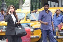 তেলুগু সুপারস্টারের দাপটে সরগরম কলকাতা! ট্যাক্সি ডিপোয় চিরঞ্জীবী, সঙ্গে তমান্না