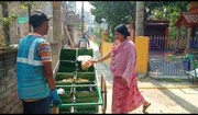 শহরের মতো এবার গ্রামে শুরু হল বাড়ি বাড়ি গিয়ে বর্জ্য পদার্থ সংগ্রহ