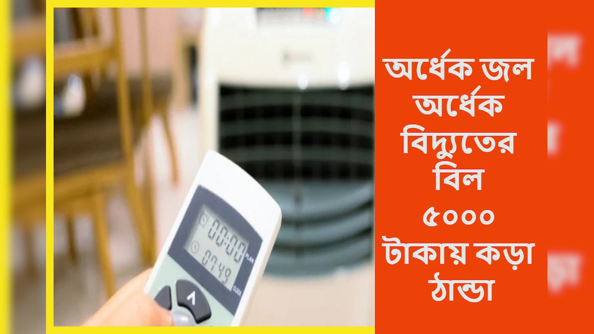 ৫,০০০ টাকার কুলারে অর্ধেক বিদ্যুতের বিল! মুহূর্তেই ঘর সিমলা, জলের খরচ খুব কম ৫,০০০ টাকার কুলারে অর্ধেক বিদ্যুতের বিল! মুহূর্তেই ঘর সিমলা, জলের খরচ খুব কম