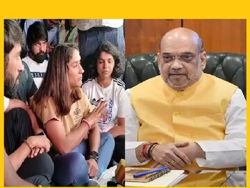 ব্রিজভূষণ শরণ সিংয়ের বিরুদ্ধে বিদ্রোহরত কুস্তিগীরদের সঙ্গে দেখা অমিত শাহের