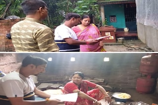 নমুনা নিয়ে বাড়ি-বাড়ি তৃণমূল প্রার্থীরা