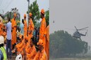 হাত-পা ছিটকে পড়ে চারিদিকে, দলা পাকানো দেহের সারি, উদ্ধারে নামল সেনার হেলিকপ্টার