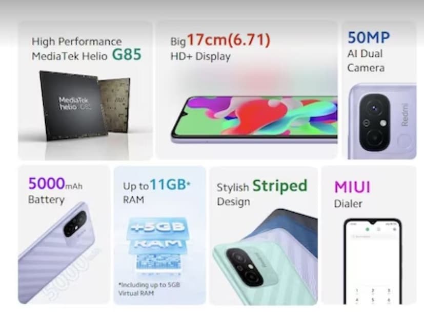 Redmi 12C ফোনের ফিচার সম্পর্কে কথা বললে বলতে হয় এই স্মার্টফোনটি Android 12 ভিত্তিক MIUI 13-তে চলে। এই ফোনে রয়েছে ৬০Hz রিফ্রেশ রেট এবং ১৬০০×৭২০ পিক্সেল রেজোলিউশন সহ একটি ৬.৭১ ইঞ্চির HD+ LCD ডিসপ্লে। এই ফোনে ব্যবহার করা হয়েছে MediaTek Helio G85 প্রসেসর, যার RAM ৬ জিবি। একই সঙ্গে এই ফোনে ভার্চুয়াল র‍্যামের সমর্থনও রয়েছে। 