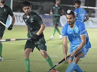 জুনিয়র এশিয়া কাপে ভারত পাকিস্তান ম্যাচের একটি দৃশ্য