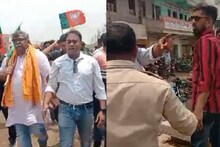 বিজেপির প্রচারে বেরিয়েছিলেন জিতেন্দ্র তিওয়ারি, নেতাকে দেখে যা কাণ্ড হল অবাক করা