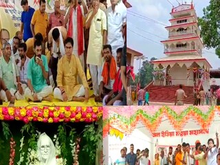 শান্তনু ঠাকুরও হুশিয়ারি দিয়ে বলেছেন অভিষেক বন্দ্যোপাধ্যায় আসলে তারপরই গোবর দিয়ে শুদ্ধিকরণ করা হবে গোটা মন্দির