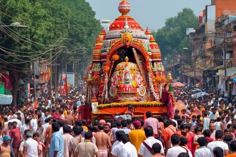 সেখানেই সকলে পুজো দিচ্ছেন। তবে রথকে সাজিয়ে রাখা হয়েছে। রথের রশিতে টান না পড়লেও তার পুজোয় কোনও ফাঁক রাখতে চায় না মাহেশের অধিকারী পরিবার। শুধু রথ নয়, বিশেষ দিনে বিশেষ ভোগ নিয়েও মাহেশে ভক্তদের উৎসাহ আছে। (প্রতীকী ছবি)