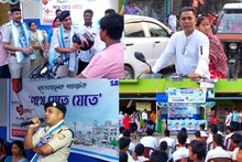 'পথে যেতে যেতে' সচেতনতার বার্তা অশোকনগর পুলিশের