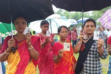 কেন্দ্রীয় বাহিনীর নজরদারিতে শান্তিপূর্ণ ভোটগ্রহণ জলপাইগুড়িতে