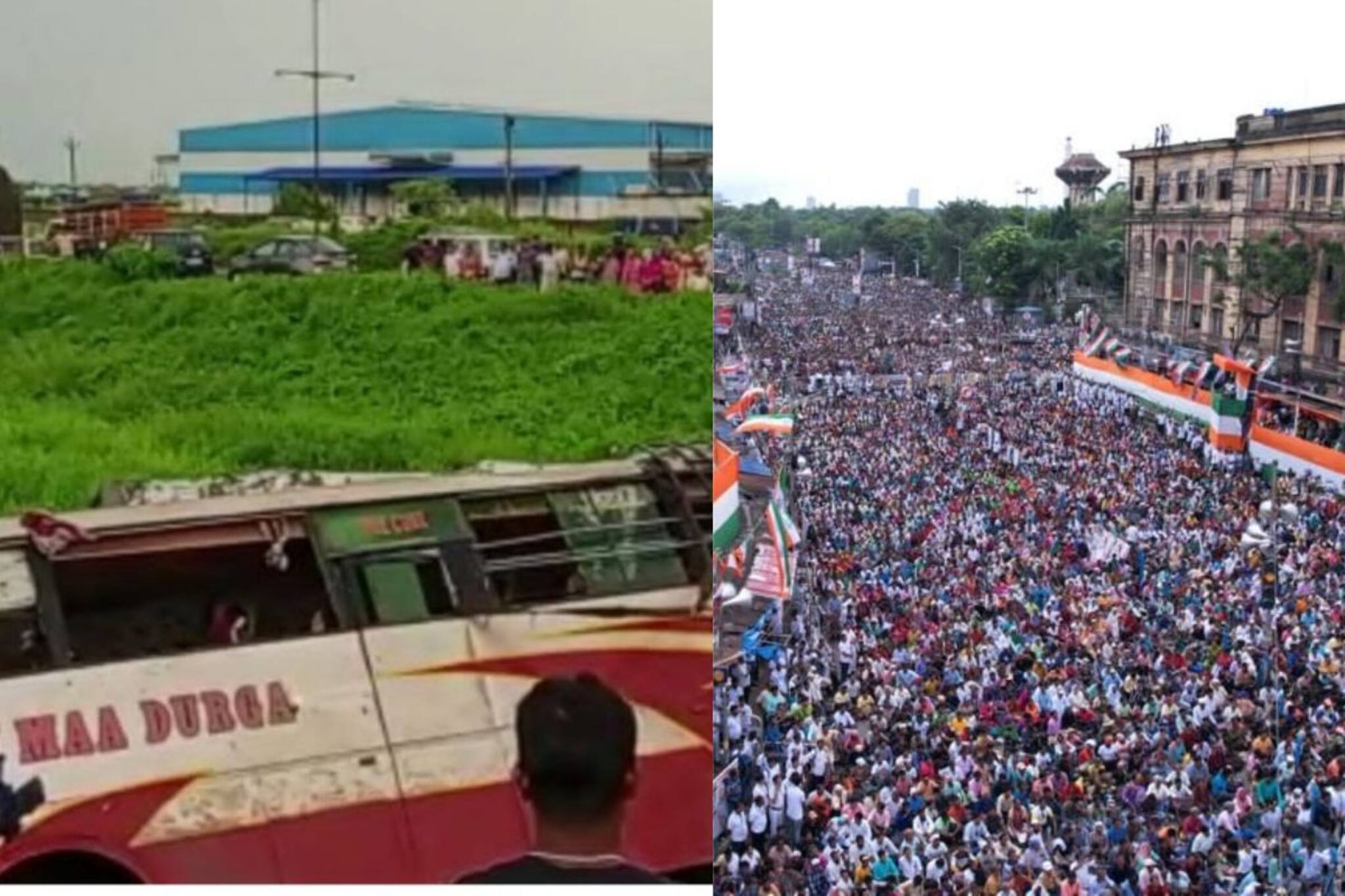  ২১ শের সভা থেকে আর ফেরা হল না যুবকের! ভয়ঙ্কর দুর্ঘটনায় সব শেষ