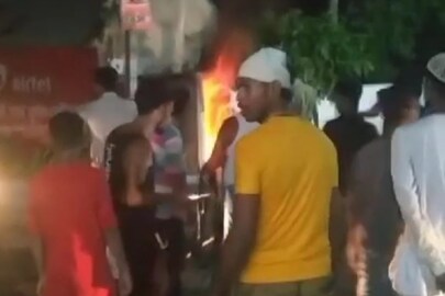 বৈদ্যুতিক হিটার থেকে লাগল আগুন