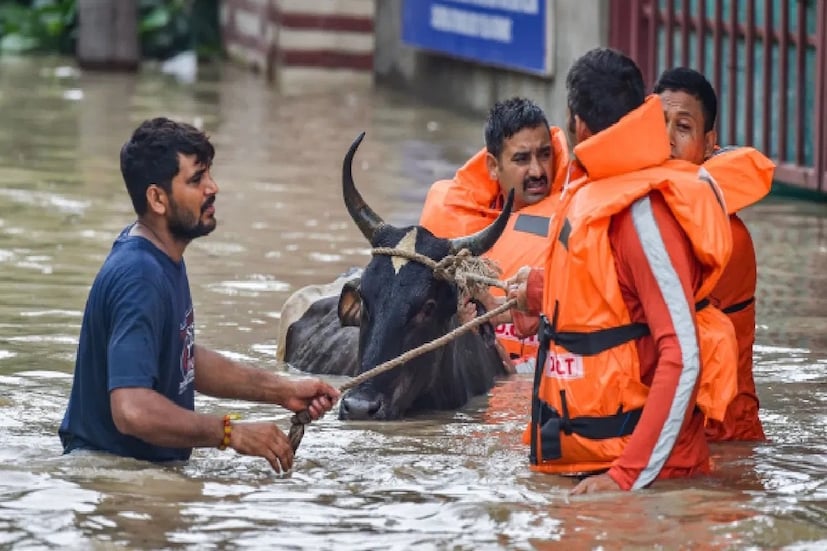 বন্যা থেকে মানুষকে উদ্ধারের জন্য সরকারের পক্ষ থেকে উদ্ধার কাজ ও ত্রাণ সামগ্রীর বিষয়ে পদক্ষেপ করা হচ্ছে ৷ প্রতীকী ছবি ৷