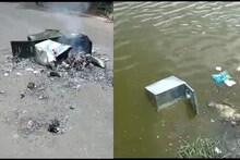 আগুনে পুড়িয়ে ফেলা হল ব্যালট বক্স , নির্বাচনে রণক্ষেত্র কালীবাজার মন্ডল হাটে