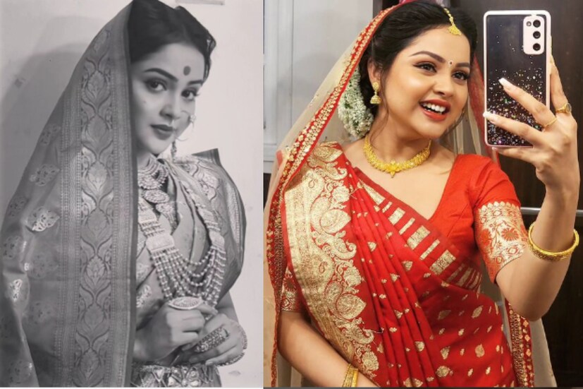 তবে এই প্রথম নয়, দিনকয়েক আগেও গা ভর্তি সোনার গয়না, নাকে বড় নথ, কপালে লাল টিপ, বেনারসি শাড়ি পরে ছবি পোস্ট করে সকলকে চমকে দিয়েছিলেন নায়িকা৷ অভিনেত্রীর এমন সাজ দেখে অনেকেই মনে করছিলেন অতীতের স্মৃতিচারণা থেকেই এই পোস্ট করেছেন নায়িকা৷