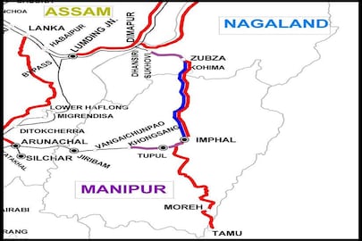 নাগাল্যান্ড-মণিপুর রেলপথ জরিপের কাজ শুরু