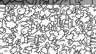 ভেড়ার পালে গা-ঢাকা দিয়েছে মুরগির ছানাটি; চোখের দৃষ্টি তীক্ষ্ণ হলে তবেই তাকে খুঁজে পাওয়া যাবে! ভেড়ার পালে গা-ঢাকা দিয়েছে মুরগির ছানাটি; চোখের দৃষ্টি তীক্ষ্ণ হলে তবেই তাকে খুঁজে পাওয়া যাবে!