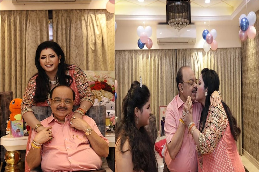 *ঠোঁটে মিশে যায় ঠোঁট। লজ্জায় রাঙা হয়ে ওঠেন দু'জনে। কেক কাটার মুহূর্ত সোশ্যাল মিডিয়ায় ভাইরাল।    