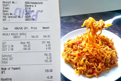 এক প্লেট ম্যাগি ১৯৩ টাকা