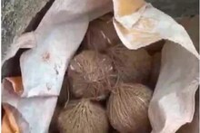রিপোলিং হওয়া বুথের পাশেই বাজারের ব্যাগ, তার ভিতরে ভর্তি বোমা-গুলি